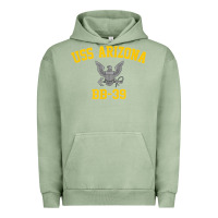 Pigment Oil Green uss arizona bb 39 battleship t shirt Urban Hoodie - linhVisuals