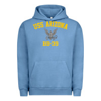 Pigment Pebble Blue uss arizona bb 39 battleship t shirt Urban Hoodie - linhVisuals