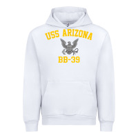 White uss arizona bb 39 battleship t shirt Urban Hoodie - linhVisuals