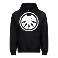 Black distressed midi plug synthesizer Urban Hoodie - linhVisuals
