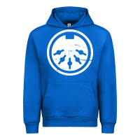 Cobalt distressed midi plug synthesizer Urban Hoodie - linhVisuals