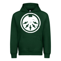 Forest Green distressed midi plug synthesizer Urban Hoodie - linhVisuals