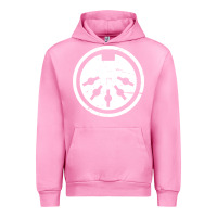 Fuchsia Pink distressed midi plug synthesizer Urban Hoodie - linhVisuals