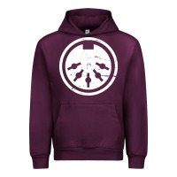 Mauve Wine distressed midi plug synthesizer Urban Hoodie - linhVisuals
