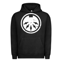 Pigment Black distressed midi plug synthesizer Urban Hoodie - linhVisuals