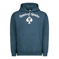 Pigment Midnight Navy queen of spades clothes for women   qos tee t shirt Urban Hoodie - linhVisuals