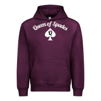Mauve Wine queen of spades clothes for women   qos tee t shirt Urban Hoodie - linhVisuals