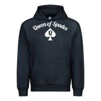 Navy queen of spades clothes for women   qos tee t shirt Urban Hoodie - linhVisuals