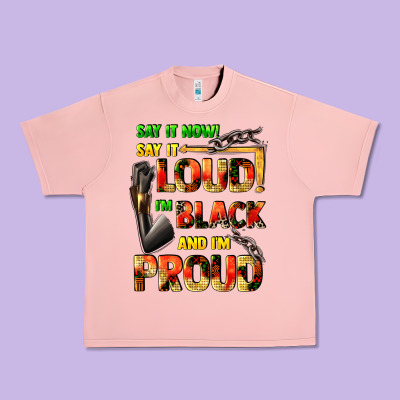 Say It Now! Say It Loud! I'm Black And I'm Proud Urban Heavy Tee Designed By Fadigitalartstudio
