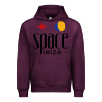 Mauve Wine Space Ibiza Urban Hoodie - linhVisuals