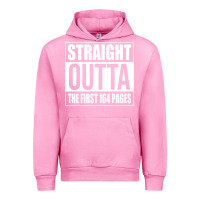 Fuchsia Pink Straight Outta The First 164 Pages Urban Hoodie - linhVisuals