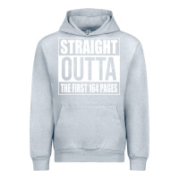 Heather Grey Straight Outta The First 164 Pages Urban Hoodie - linhVisuals