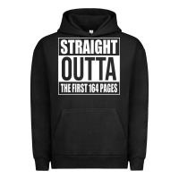 Pigment Black Straight Outta The First 164 Pages Urban Hoodie - linhVisuals