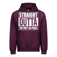 Mauve Wine Straight Outta The First 164 Pages Urban Hoodie - linhVisuals