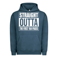 Pigment Midnight Navy Straight Outta The First 164 Pages Urban Hoodie - linhVisuals