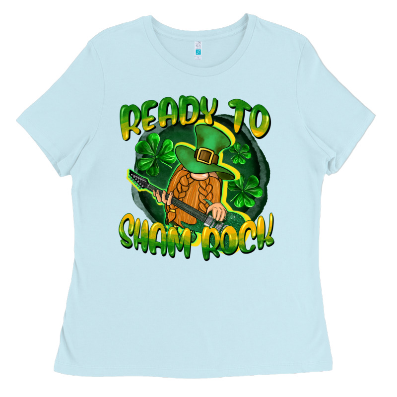 Ready To Sham Rock St. Patrick's Day Ladies Tee by CowGirlArtShop | Teevron
