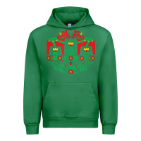 Emerald swedish dala horse folk art t shirt Urban Hoodie - linhVisuals
