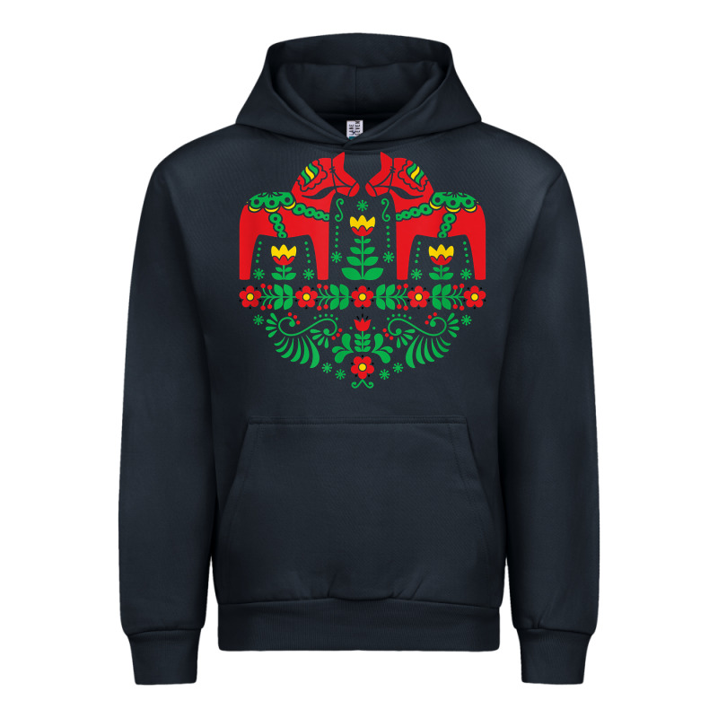 Swedish Dala Horse Folk Art T Shirt Urban Hoodie by linhVisuals | Teevron