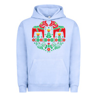 Pigment Grape Ice swedish dala horse folk art t shirt Urban Hoodie - linhVisuals