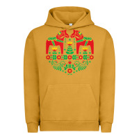 Pigment Peanut Butter swedish dala horse folk art t shirt Urban Hoodie - linhVisuals