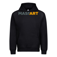 Black Massachusetts College of Art and Design Urban Hoodie - linhVisuals