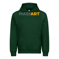 Forest Green Massachusetts College of Art and Design Urban Hoodie - linhVisuals