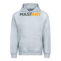 Heather Grey Massachusetts College of Art and Design Urban Hoodie - linhVisuals
