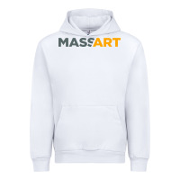 White Massachusetts College of Art and Design Urban Hoodie - linhVisuals