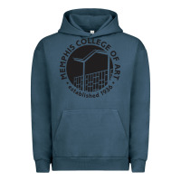 Pigment Midnight Navy Memphis College of Art Urban Hoodie - linhVisuals