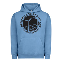 Pigment Pebble Blue Memphis College of Art Urban Hoodie - linhVisuals