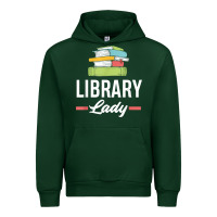 Forest Green womens funny library lady librarian library assistant t shirt Urban Hoodie - linhVisuals