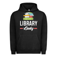 Pigment Black womens funny library lady librarian library assistant t shirt Urban Hoodie - linhVisuals