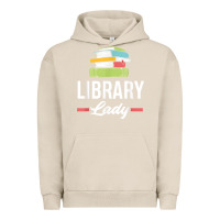 Pigment French Oak womens funny library lady librarian library assistant t shirt Urban Hoodie - linhVisuals
