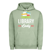 Pigment Oil Green womens funny library lady librarian library assistant t shirt Urban Hoodie - linhVisuals