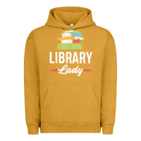 Pigment Peanut Butter womens funny library lady librarian library assistant t shirt Urban Hoodie - linhVisuals