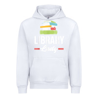White womens funny library lady librarian library assistant t shirt Urban Hoodie - linhVisuals