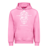 Fuchsia Pink national park service, skull animals hiking camping eliments t shirt Urban Hoodie - linhVisuals