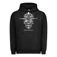 National Park Service, Skull Animals Hiking Camping Eliments T Shirt Urban Hoodie | Teevron