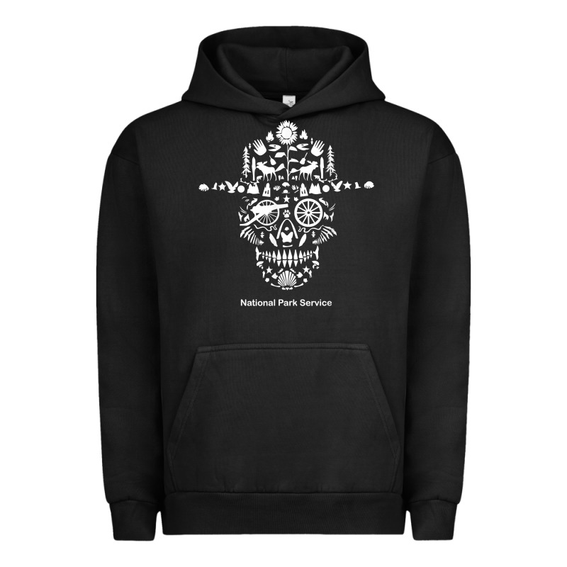 National Park Service, Skull Animals Hiking Camping Eliments T Shirt Urban Hoodie by linhVisuals | Teevron