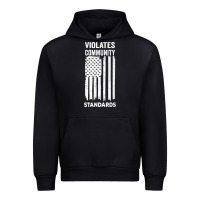 Black violates community standards apparel community t shirt Urban Hoodie - linhVisuals
