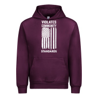 Mauve Wine violates community standards apparel community t shirt Urban Hoodie - linhVisuals