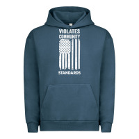 Pigment Midnight Navy violates community standards apparel community t shirt Urban Hoodie - linhVisuals
