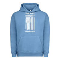 Pigment Pebble Blue violates community standards apparel community t shirt Urban Hoodie - linhVisuals