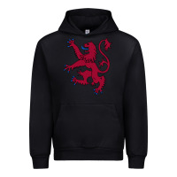 Black lion rampant of scotland, royal banner, royal arms, scottish pride Urban Hoodie - linhVisuals