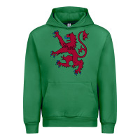 Emerald lion rampant of scotland, royal banner, royal arms, scottish pride Urban Hoodie - linhVisuals