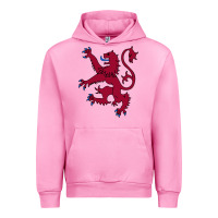 Fuchsia Pink lion rampant of scotland, royal banner, royal arms, scottish pride Urban Hoodie - linhVisuals