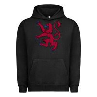 Pigment Black lion rampant of scotland, royal banner, royal arms, scottish pride Urban Hoodie - linhVisuals