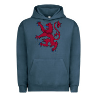 Pigment Midnight Navy lion rampant of scotland, royal banner, royal arms, scottish pride Urban Hoodie - linhVisuals