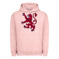 Pigment Salmon lion rampant of scotland, royal banner, royal arms, scottish pride Urban Hoodie - linhVisuals