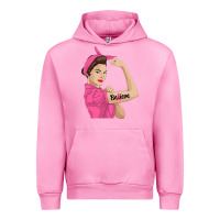 Fuchsia Pink believe cancer awareness women gift Urban Hoodie - linhVisuals
